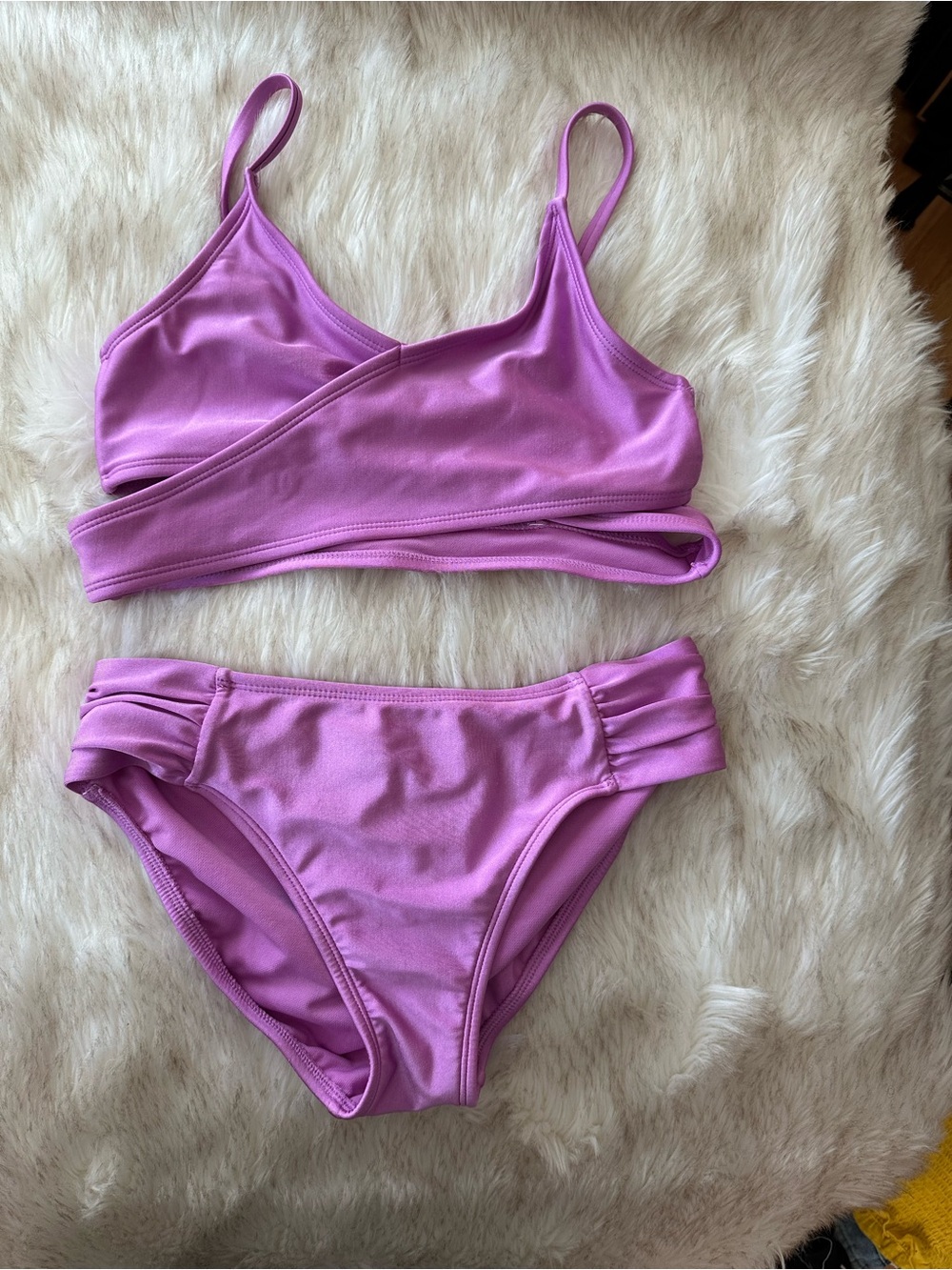 art class Lilac Wrap Bikini Set in Bright Purple